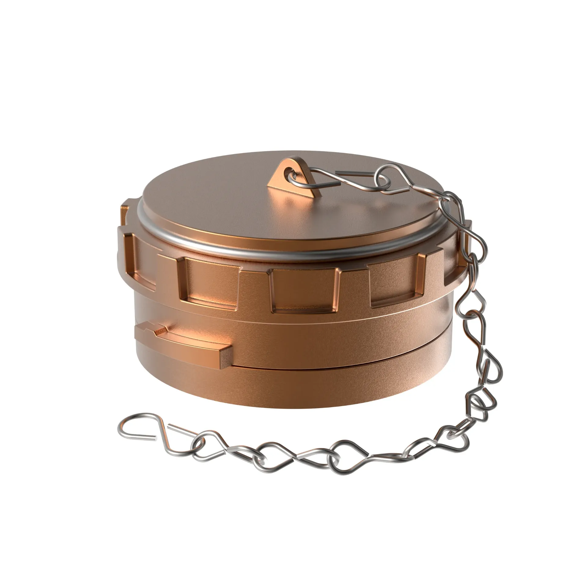 DSP DN65 bouchon en bronze avec verrou + chainette