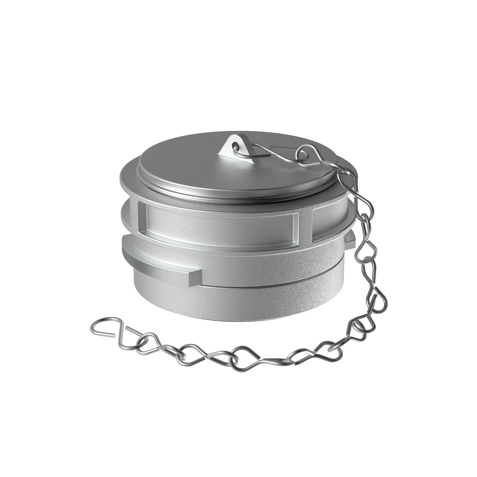 Guillemin blindkap DN40 + grendel en ketting - Alu