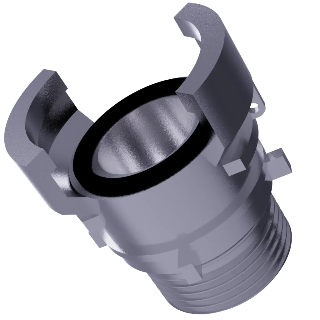 Guillemin DN25 x Male 1" avec verrou - en alu